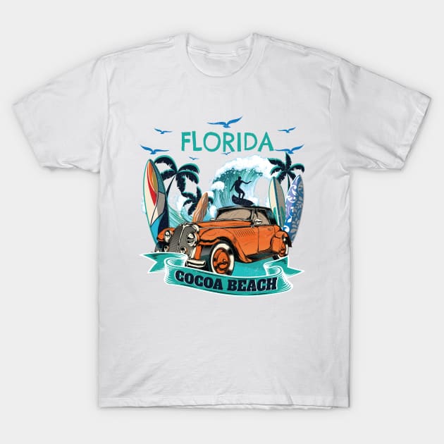 Fun Family Vacation Cocoa Florida Beach Tshirt Best gift T-Shirt by Meryarts